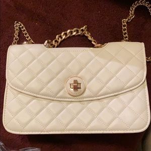 White crossbody charles & keith bag